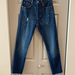Levi’s 501 High-rise skinny/straight jeans